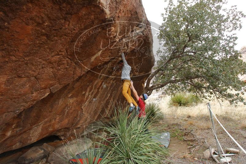 Bouldering in Hueco Tanks on 01/27/2020 with Blue Lizard Climbing and Yoga

Filename: SRM_20200127_1523590.jpg
Aperture: f/6.3
Shutter Speed: 1/250
Body: Canon EOS-1D Mark II
Lens: Canon EF 16-35mm f/2.8 L