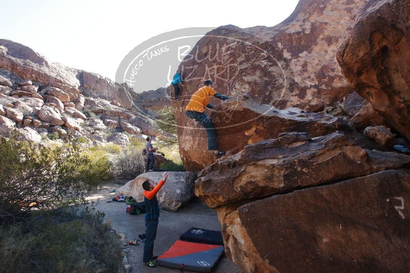 Bouldering in Hueco Tanks on 01/29/2020 with Blue Lizard Climbing and Yoga

Filename: SRM_20200129_1125240.jpg
Aperture: f/6.3
Shutter Speed: 1/250
Body: Canon EOS-1D Mark II
Lens: Canon EF 16-35mm f/2.8 L