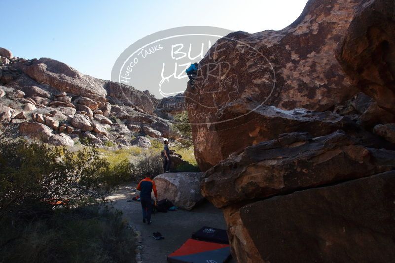 Bouldering in Hueco Tanks on 01/29/2020 with Blue Lizard Climbing and Yoga

Filename: SRM_20200129_1125360.jpg
Aperture: f/8.0
Shutter Speed: 1/250
Body: Canon EOS-1D Mark II
Lens: Canon EF 16-35mm f/2.8 L