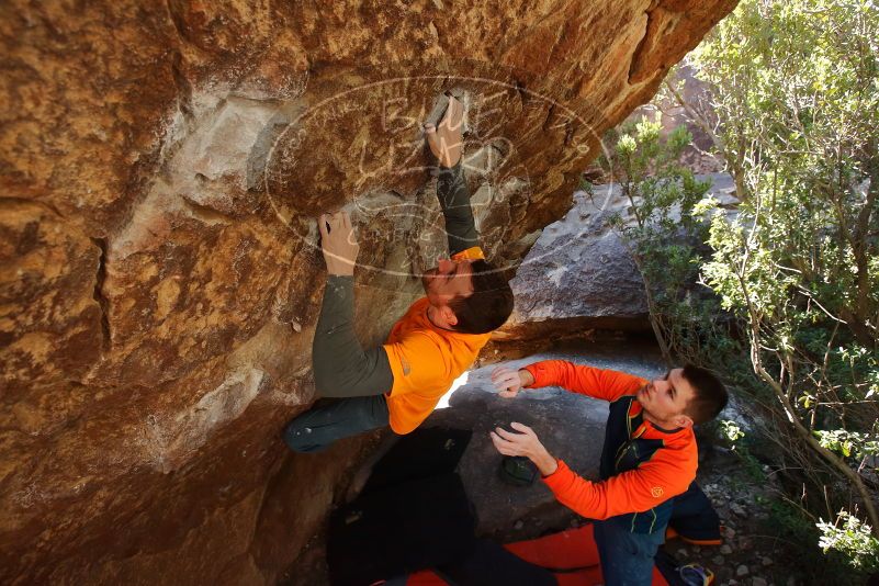 Bouldering in Hueco Tanks on 01/29/2020 with Blue Lizard Climbing and Yoga

Filename: SRM_20200129_1214430.jpg
Aperture: f/5.0
Shutter Speed: 1/250
Body: Canon EOS-1D Mark II
Lens: Canon EF 16-35mm f/2.8 L