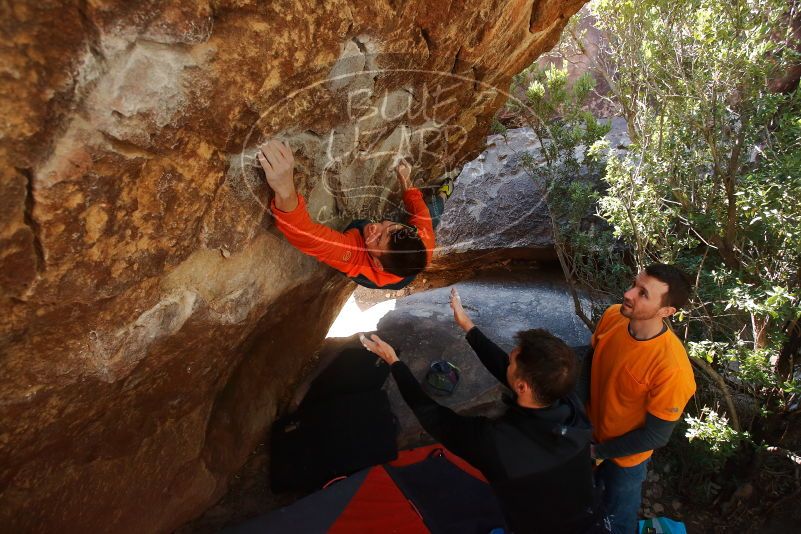 Bouldering in Hueco Tanks on 01/29/2020 with Blue Lizard Climbing and Yoga

Filename: SRM_20200129_1216050.jpg
Aperture: f/5.0
Shutter Speed: 1/250
Body: Canon EOS-1D Mark II
Lens: Canon EF 16-35mm f/2.8 L