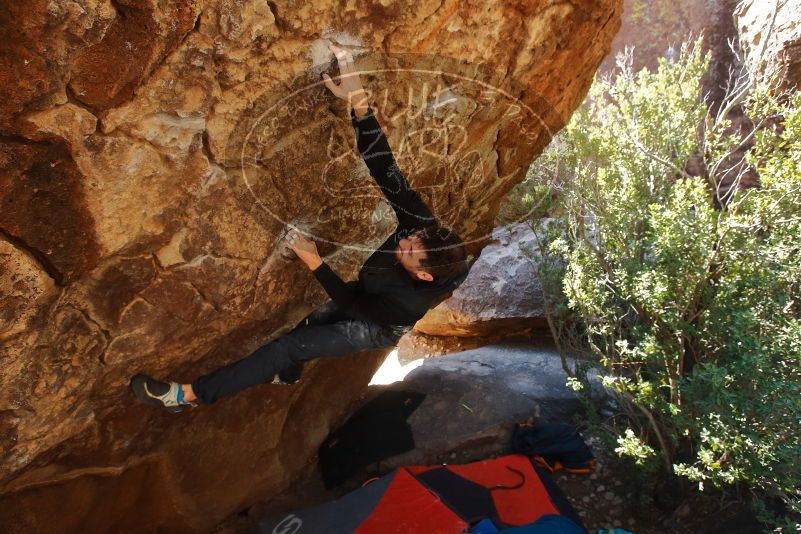Bouldering in Hueco Tanks on 01/29/2020 with Blue Lizard Climbing and Yoga

Filename: SRM_20200129_1220441.jpg
Aperture: f/5.0
Shutter Speed: 1/250
Body: Canon EOS-1D Mark II
Lens: Canon EF 16-35mm f/2.8 L