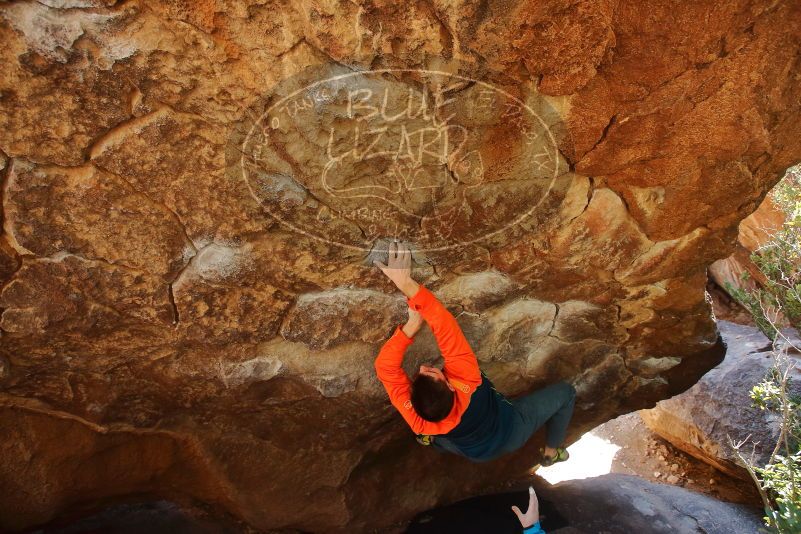 Bouldering in Hueco Tanks on 01/29/2020 with Blue Lizard Climbing and Yoga

Filename: SRM_20200129_1229590.jpg
Aperture: f/5.0
Shutter Speed: 1/250
Body: Canon EOS-1D Mark II
Lens: Canon EF 16-35mm f/2.8 L