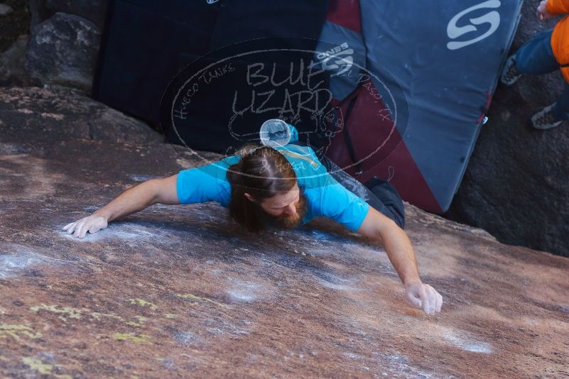 Bouldering in Hueco Tanks on 01/29/2020 with Blue Lizard Climbing and Yoga

Filename: SRM_20200129_1241460.jpg
Aperture: f/4.5
Shutter Speed: 1/250
Body: Canon EOS-1D Mark II
Lens: Canon EF 50mm f/1.8 II