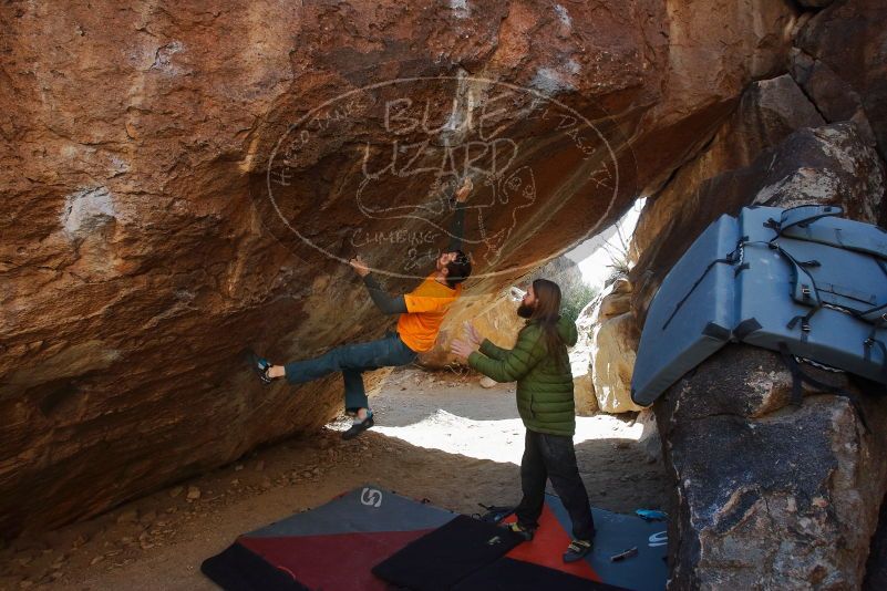 Bouldering in Hueco Tanks on 01/29/2020 with Blue Lizard Climbing and Yoga

Filename: SRM_20200129_1324470.jpg
Aperture: f/7.1
Shutter Speed: 1/250
Body: Canon EOS-1D Mark II
Lens: Canon EF 16-35mm f/2.8 L