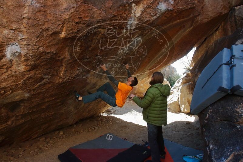 Bouldering in Hueco Tanks on 01/29/2020 with Blue Lizard Climbing and Yoga

Filename: SRM_20200129_1327050.jpg
Aperture: f/6.3
Shutter Speed: 1/250
Body: Canon EOS-1D Mark II
Lens: Canon EF 16-35mm f/2.8 L