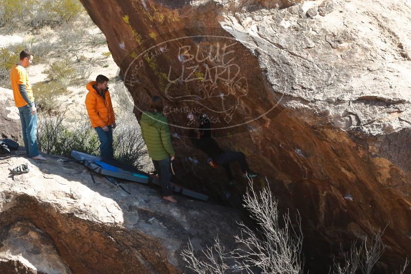 Bouldering in Hueco Tanks on 01/29/2020 with Blue Lizard Climbing and Yoga

Filename: SRM_20200129_1413350.jpg
Aperture: f/4.0
Shutter Speed: 1/400
Body: Canon EOS-1D Mark II
Lens: Canon EF 50mm f/1.8 II