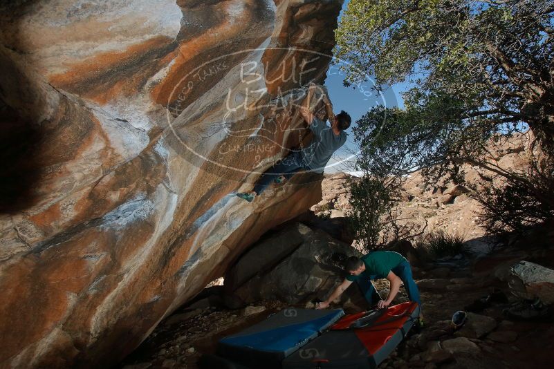 Bouldering in Hueco Tanks on 01/29/2020 with Blue Lizard Climbing and Yoga

Filename: SRM_20200129_1549500.jpg
Aperture: f/8.0
Shutter Speed: 1/250
Body: Canon EOS-1D Mark II
Lens: Canon EF 16-35mm f/2.8 L