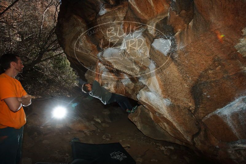 Bouldering in Hueco Tanks on 01/29/2020 with Blue Lizard Climbing and Yoga

Filename: SRM_20200129_1604050.jpg
Aperture: f/8.0
Shutter Speed: 1/250
Body: Canon EOS-1D Mark II
Lens: Canon EF 16-35mm f/2.8 L