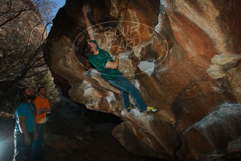 Bouldering in Hueco Tanks on 01/29/2020 with Blue Lizard Climbing and Yoga

Filename: SRM_20200129_1607480.jpg
Aperture: f/8.0
Shutter Speed: 1/250
Body: Canon EOS-1D Mark II
Lens: Canon EF 16-35mm f/2.8 L
