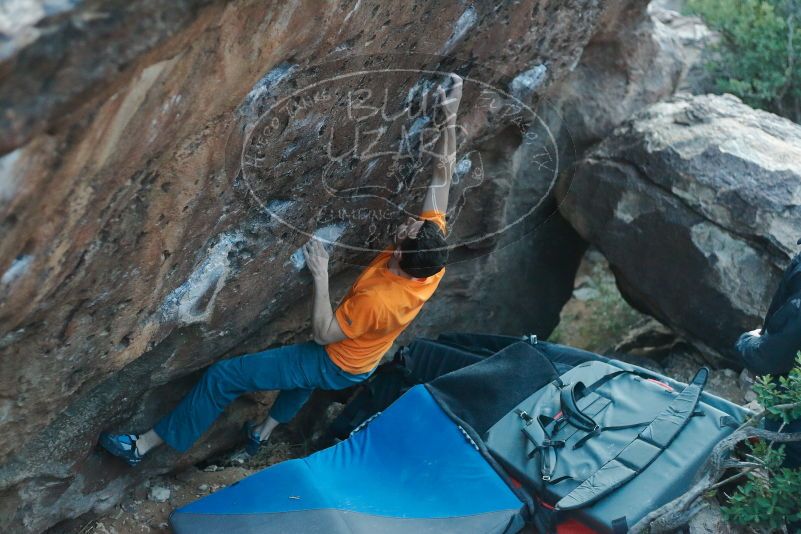 Bouldering in Hueco Tanks on 01/29/2020 with Blue Lizard Climbing and Yoga

Filename: SRM_20200129_1829441.jpg
Aperture: f/2.8
Shutter Speed: 1/250
Body: Canon EOS-1D Mark II
Lens: Canon EF 50mm f/1.8 II