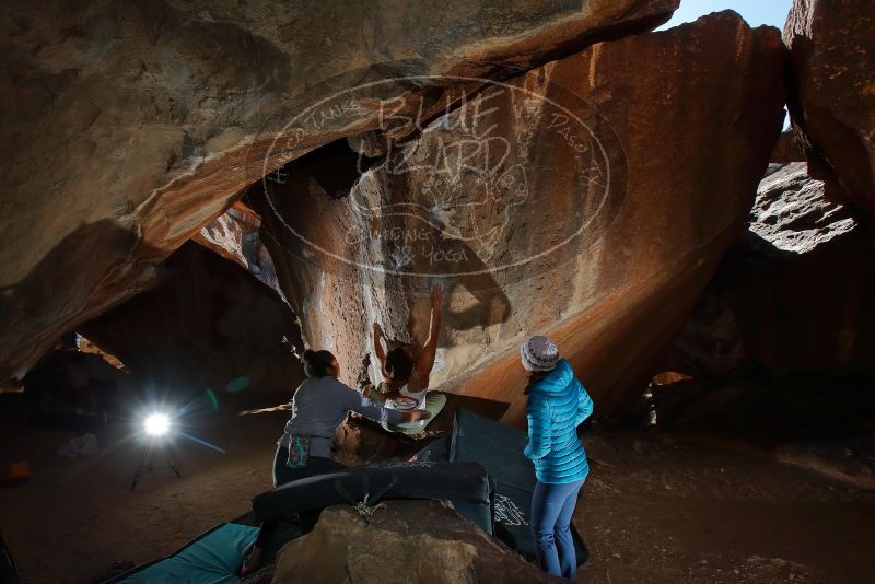 Bouldering in Hueco Tanks on 02/01/2020 with Blue Lizard Climbing and Yoga

Filename: SRM_20200201_1505230.jpg
Aperture: f/8.0
Shutter Speed: 1/250
Body: Canon EOS-1D Mark II
Lens: Canon EF 16-35mm f/2.8 L