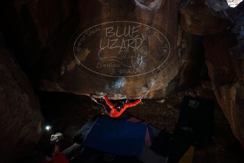 Bouldering in Hueco Tanks on 02/08/2020 with Blue Lizard Climbing and Yoga

Filename: SRM_20200208_1410350.jpg
Aperture: f/5.6
Shutter Speed: 1/250
Body: Canon EOS-1D Mark II
Lens: Canon EF 16-35mm f/2.8 L