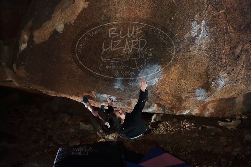 Bouldering in Hueco Tanks on 02/08/2020 with Blue Lizard Climbing and Yoga

Filename: SRM_20200208_1426110.jpg
Aperture: f/5.6
Shutter Speed: 1/250
Body: Canon EOS-1D Mark II
Lens: Canon EF 16-35mm f/2.8 L