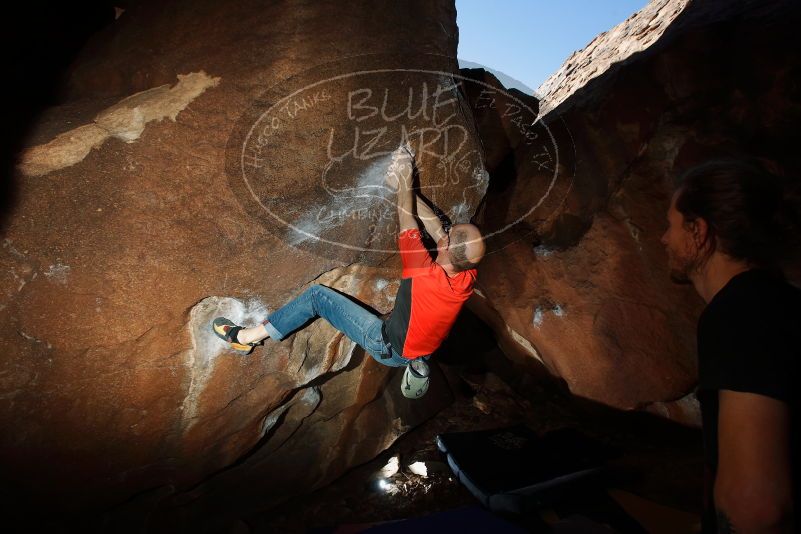 Bouldering in Hueco Tanks on 02/08/2020 with Blue Lizard Climbing and Yoga

Filename: SRM_20200208_1512510.jpg
Aperture: f/5.6
Shutter Speed: 1/250
Body: Canon EOS-1D Mark II
Lens: Canon EF 16-35mm f/2.8 L