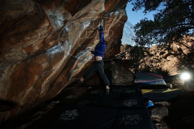 Bouldering in Hueco Tanks on 02/08/2020 with Blue Lizard Climbing and Yoga

Filename: SRM_20200208_1734260.jpg
Aperture: f/8.0
Shutter Speed: 1/250
Body: Canon EOS-1D Mark II
Lens: Canon EF 16-35mm f/2.8 L