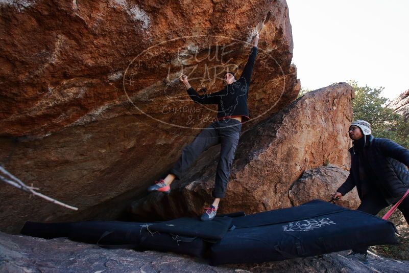 Bouldering in Hueco Tanks on 01/06/2020 with Blue Lizard Climbing and Yoga

Filename: SRM_20200106_1223040.jpg
Aperture: f/6.3
Shutter Speed: 1/320
Body: Canon EOS-1D Mark II
Lens: Canon EF 16-35mm f/2.8 L