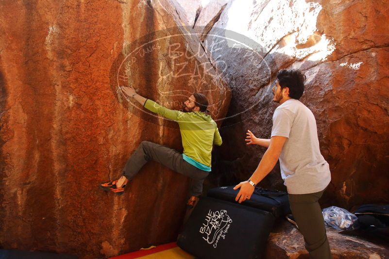 Bouldering in Hueco Tanks on 02/14/2020 with Blue Lizard Climbing and Yoga

Filename: SRM_20200214_1136300.jpg
Aperture: f/4.0
Shutter Speed: 1/250
Body: Canon EOS-1D Mark II
Lens: Canon EF 16-35mm f/2.8 L
