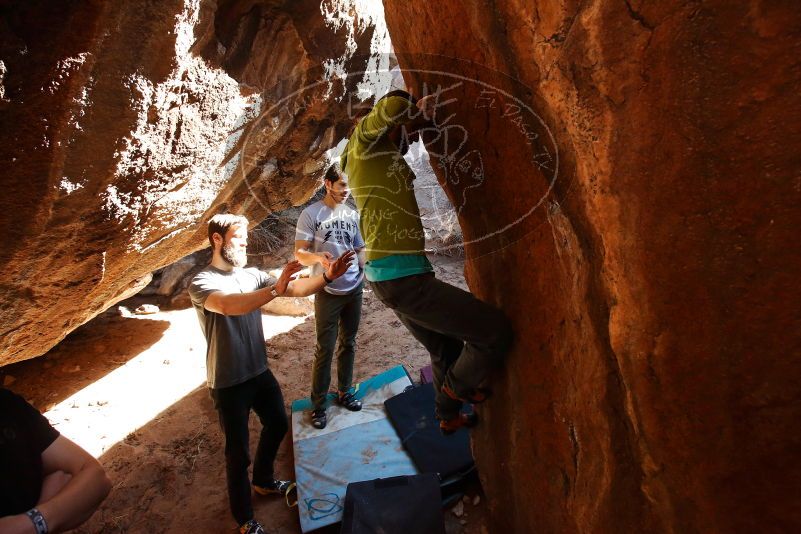 Bouldering in Hueco Tanks on 02/14/2020 with Blue Lizard Climbing and Yoga

Filename: SRM_20200214_1152370.jpg
Aperture: f/6.3
Shutter Speed: 1/250
Body: Canon EOS-1D Mark II
Lens: Canon EF 16-35mm f/2.8 L