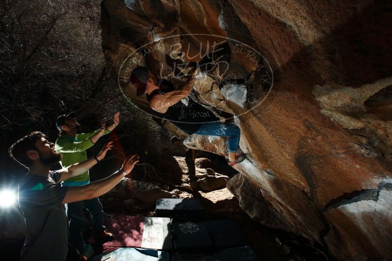 Bouldering in Hueco Tanks on 02/14/2020 with Blue Lizard Climbing and Yoga

Filename: SRM_20200214_1206010.jpg
Aperture: f/8.0
Shutter Speed: 1/250
Body: Canon EOS-1D Mark II
Lens: Canon EF 16-35mm f/2.8 L
