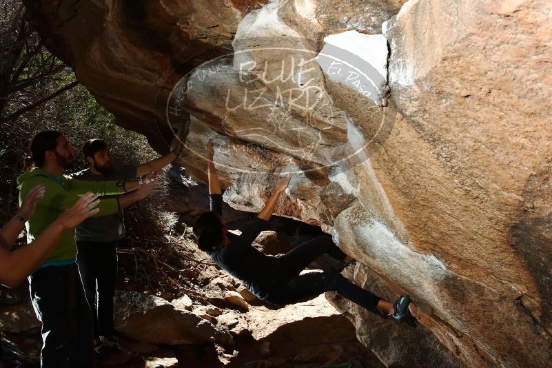 Bouldering in Hueco Tanks on 02/14/2020 with Blue Lizard Climbing and Yoga

Filename: SRM_20200214_1227160.jpg
Aperture: f/8.0
Shutter Speed: 1/250
Body: Canon EOS-1D Mark II
Lens: Canon EF 16-35mm f/2.8 L
