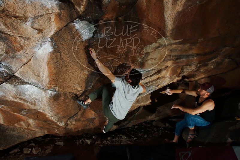 Bouldering in Hueco Tanks on 02/14/2020 with Blue Lizard Climbing and Yoga

Filename: SRM_20200214_1315360.jpg
Aperture: f/8.0
Shutter Speed: 1/250
Body: Canon EOS-1D Mark II
Lens: Canon EF 16-35mm f/2.8 L