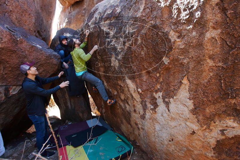 Bouldering in Hueco Tanks on 02/14/2020 with Blue Lizard Climbing and Yoga

Filename: SRM_20200214_1341250.jpg
Aperture: f/4.5
Shutter Speed: 1/250
Body: Canon EOS-1D Mark II
Lens: Canon EF 16-35mm f/2.8 L