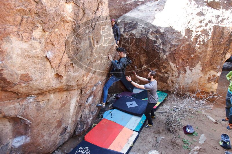 Bouldering in Hueco Tanks on 02/14/2020 with Blue Lizard Climbing and Yoga

Filename: SRM_20200214_1353220.jpg
Aperture: f/4.0
Shutter Speed: 1/250
Body: Canon EOS-1D Mark II
Lens: Canon EF 16-35mm f/2.8 L