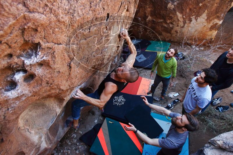 Bouldering in Hueco Tanks on 02/14/2020 with Blue Lizard Climbing and Yoga

Filename: SRM_20200214_1401450.jpg
Aperture: f/5.0
Shutter Speed: 1/250
Body: Canon EOS-1D Mark II
Lens: Canon EF 16-35mm f/2.8 L