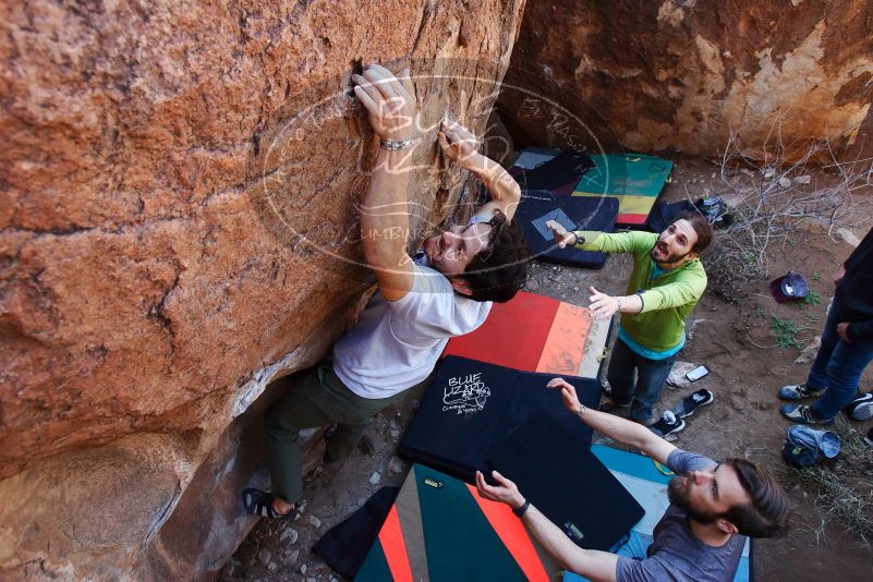Bouldering in Hueco Tanks on 02/14/2020 with Blue Lizard Climbing and Yoga

Filename: SRM_20200214_1402450.jpg
Aperture: f/5.0
Shutter Speed: 1/250
Body: Canon EOS-1D Mark II
Lens: Canon EF 16-35mm f/2.8 L