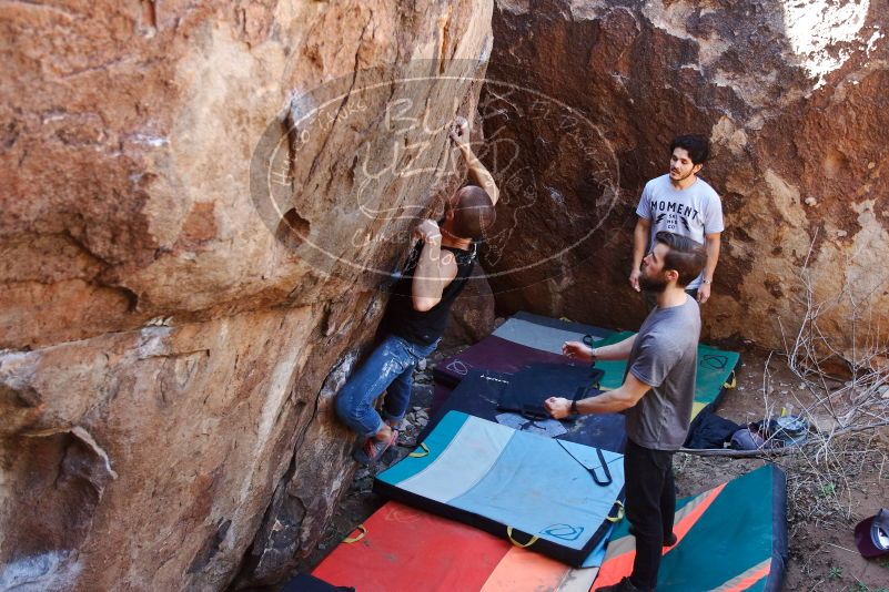 Bouldering in Hueco Tanks on 02/14/2020 with Blue Lizard Climbing and Yoga

Filename: SRM_20200214_1410590.jpg
Aperture: f/3.5
Shutter Speed: 1/500
Body: Canon EOS-1D Mark II
Lens: Canon EF 16-35mm f/2.8 L