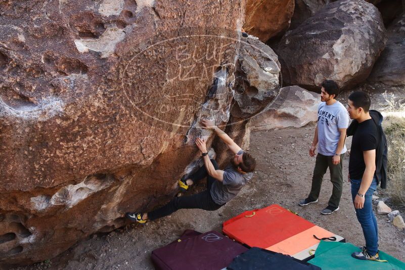 Bouldering in Hueco Tanks on 02/14/2020 with Blue Lizard Climbing and Yoga

Filename: SRM_20200214_1506110.jpg
Aperture: f/5.6
Shutter Speed: 1/320
Body: Canon EOS-1D Mark II
Lens: Canon EF 16-35mm f/2.8 L