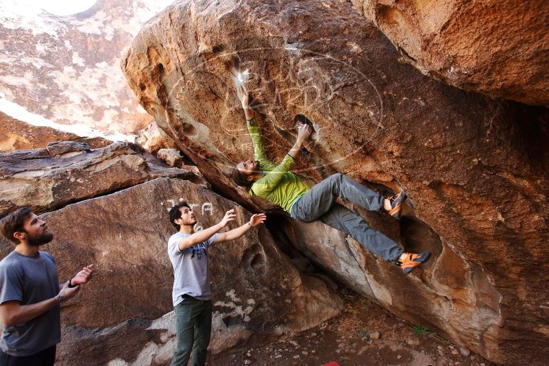 Bouldering in Hueco Tanks on 02/14/2020 with Blue Lizard Climbing and Yoga

Filename: SRM_20200214_1512010.jpg
Aperture: f/5.0
Shutter Speed: 1/250
Body: Canon EOS-1D Mark II
Lens: Canon EF 16-35mm f/2.8 L