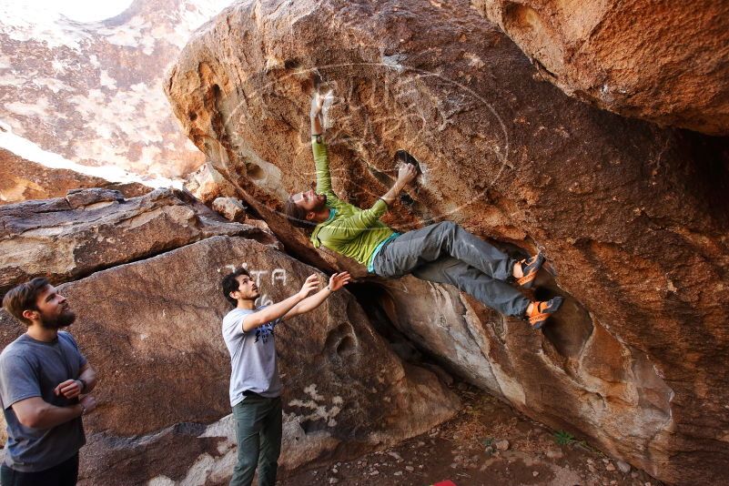 Bouldering in Hueco Tanks on 02/14/2020 with Blue Lizard Climbing and Yoga

Filename: SRM_20200214_1512020.jpg
Aperture: f/5.0
Shutter Speed: 1/250
Body: Canon EOS-1D Mark II
Lens: Canon EF 16-35mm f/2.8 L
