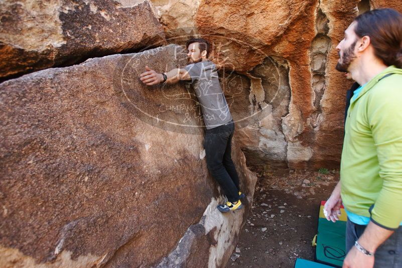 Bouldering in Hueco Tanks on 02/14/2020 with Blue Lizard Climbing and Yoga

Filename: SRM_20200214_1514290.jpg
Aperture: f/4.0
Shutter Speed: 1/250
Body: Canon EOS-1D Mark II
Lens: Canon EF 16-35mm f/2.8 L