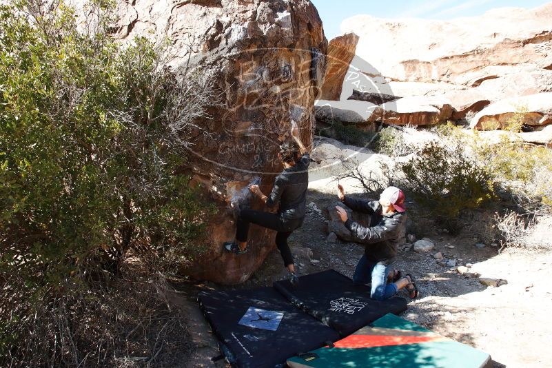 Bouldering in Hueco Tanks on 02/14/2020 with Blue Lizard Climbing and Yoga

Filename: SRM_20200214_1517120.jpg
Aperture: f/8.0
Shutter Speed: 1/250
Body: Canon EOS-1D Mark II
Lens: Canon EF 16-35mm f/2.8 L