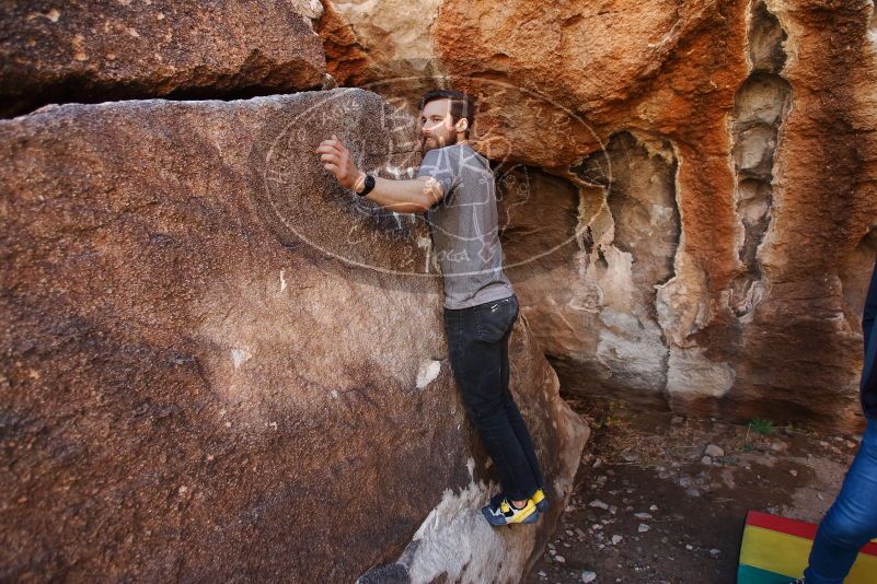 Bouldering in Hueco Tanks on 02/14/2020 with Blue Lizard Climbing and Yoga

Filename: SRM_20200214_1518270.jpg
Aperture: f/3.2
Shutter Speed: 1/250
Body: Canon EOS-1D Mark II
Lens: Canon EF 16-35mm f/2.8 L