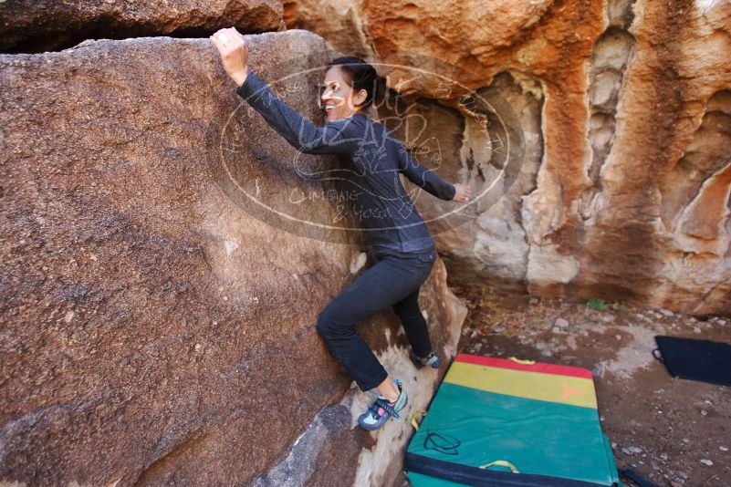 Bouldering in Hueco Tanks on 02/14/2020 with Blue Lizard Climbing and Yoga

Filename: SRM_20200214_1534210.jpg
Aperture: f/2.8
Shutter Speed: 1/250
Body: Canon EOS-1D Mark II
Lens: Canon EF 16-35mm f/2.8 L