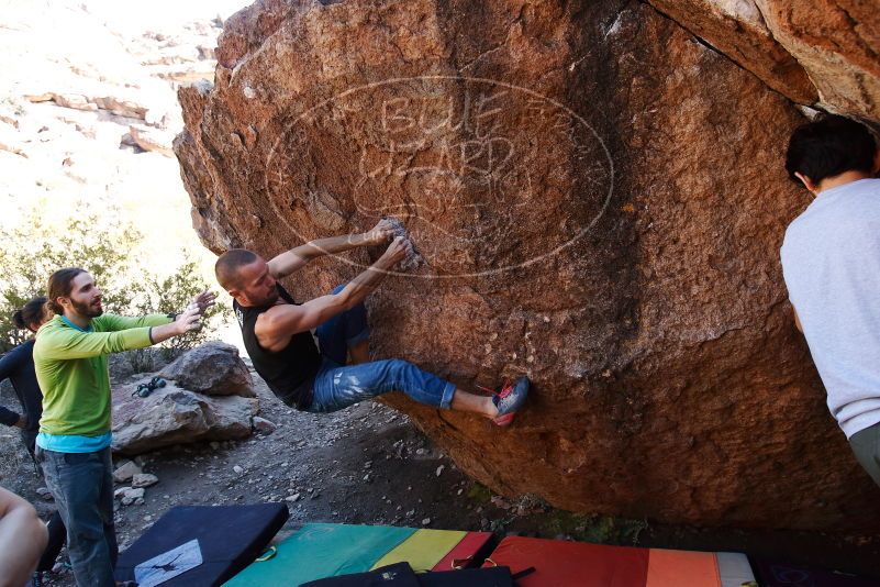 Bouldering in Hueco Tanks on 02/14/2020 with Blue Lizard Climbing and Yoga

Filename: SRM_20200214_1544450.jpg
Aperture: f/5.0
Shutter Speed: 1/250
Body: Canon EOS-1D Mark II
Lens: Canon EF 16-35mm f/2.8 L