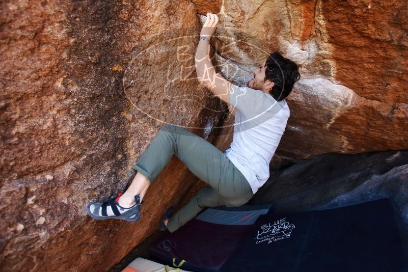 Bouldering in Hueco Tanks on 02/14/2020 with Blue Lizard Climbing and Yoga

Filename: SRM_20200214_1559511.jpg
Aperture: f/3.5
Shutter Speed: 1/250
Body: Canon EOS-1D Mark II
Lens: Canon EF 16-35mm f/2.8 L