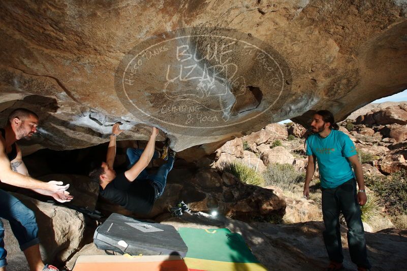 Bouldering in Hueco Tanks on 02/14/2020 with Blue Lizard Climbing and Yoga

Filename: SRM_20200214_1654360.jpg
Aperture: f/8.0
Shutter Speed: 1/250
Body: Canon EOS-1D Mark II
Lens: Canon EF 16-35mm f/2.8 L