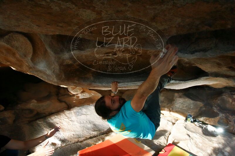 Bouldering in Hueco Tanks on 02/14/2020 with Blue Lizard Climbing and Yoga

Filename: SRM_20200214_1703511.jpg
Aperture: f/8.0
Shutter Speed: 1/250
Body: Canon EOS-1D Mark II
Lens: Canon EF 16-35mm f/2.8 L