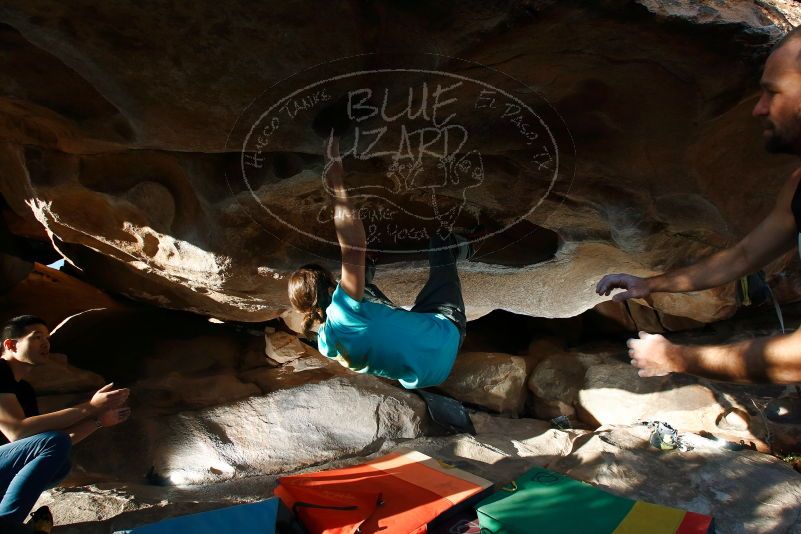 Bouldering in Hueco Tanks on 02/14/2020 with Blue Lizard Climbing and Yoga

Filename: SRM_20200214_1724430.jpg
Aperture: f/8.0
Shutter Speed: 1/250
Body: Canon EOS-1D Mark II
Lens: Canon EF 16-35mm f/2.8 L