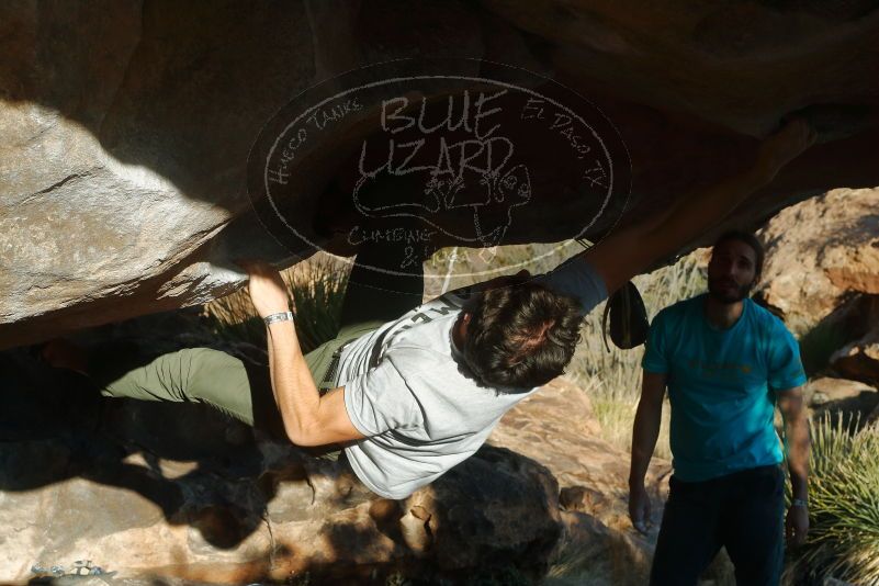 Bouldering in Hueco Tanks on 02/14/2020 with Blue Lizard Climbing and Yoga

Filename: SRM_20200214_1728320.jpg
Aperture: f/9.0
Shutter Speed: 1/250
Body: Canon EOS-1D Mark II
Lens: Canon EF 50mm f/1.8 II