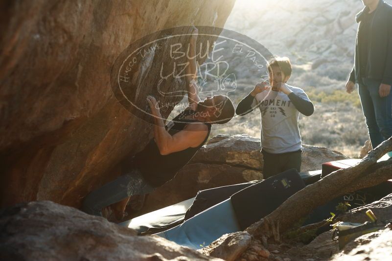 Bouldering in Hueco Tanks on 02/14/2020 with Blue Lizard Climbing and Yoga

Filename: SRM_20200214_1811280.jpg
Aperture: f/4.0
Shutter Speed: 1/250
Body: Canon EOS-1D Mark II
Lens: Canon EF 50mm f/1.8 II