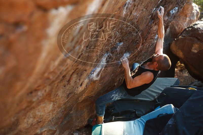 Bouldering in Hueco Tanks on 02/14/2020 with Blue Lizard Climbing and Yoga

Filename: SRM_20200214_1825140.jpg
Aperture: f/2.5
Shutter Speed: 1/250
Body: Canon EOS-1D Mark II
Lens: Canon EF 50mm f/1.8 II