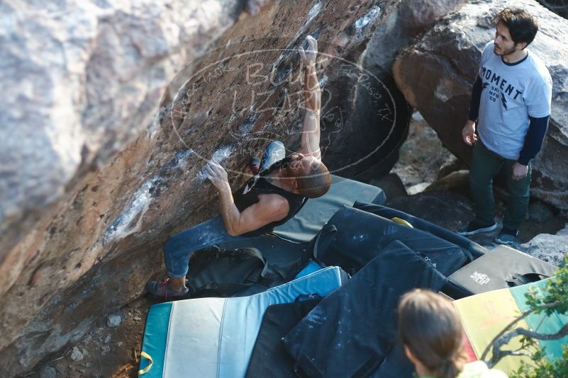 Bouldering in Hueco Tanks on 02/14/2020 with Blue Lizard Climbing and Yoga

Filename: SRM_20200214_1828081.jpg
Aperture: f/2.5
Shutter Speed: 1/250
Body: Canon EOS-1D Mark II
Lens: Canon EF 50mm f/1.8 II