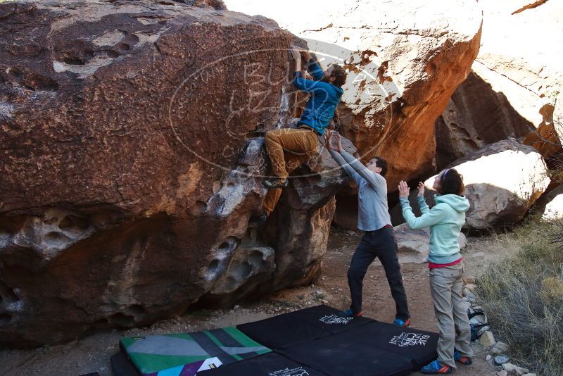 Bouldering in Hueco Tanks on 02/16/2020 with Blue Lizard Climbing and Yoga

Filename: SRM_20200216_1031110.jpg
Aperture: f/5.6
Shutter Speed: 1/250
Body: Canon EOS-1D Mark II
Lens: Canon EF 16-35mm f/2.8 L
