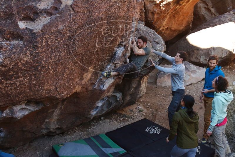Bouldering in Hueco Tanks on 02/16/2020 with Blue Lizard Climbing and Yoga

Filename: SRM_20200216_1035500.jpg
Aperture: f/5.0
Shutter Speed: 1/250
Body: Canon EOS-1D Mark II
Lens: Canon EF 16-35mm f/2.8 L