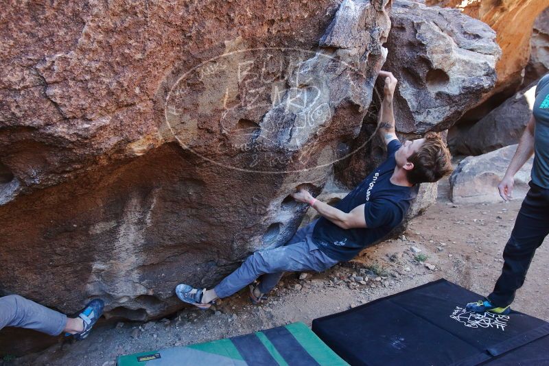 Bouldering in Hueco Tanks on 02/16/2020 with Blue Lizard Climbing and Yoga

Filename: SRM_20200216_1043451.jpg
Aperture: f/5.0
Shutter Speed: 1/250
Body: Canon EOS-1D Mark II
Lens: Canon EF 16-35mm f/2.8 L